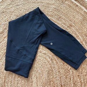 Lululemon Navy Wunder Mesh Detail Leggings